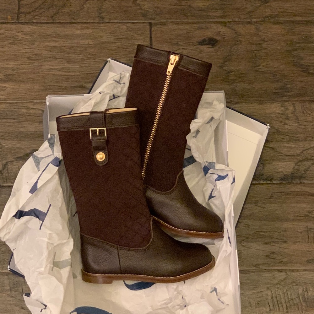 Janie and Jack girls leather boots